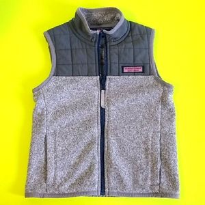 Vineyard Vines Boy's 3T Zip Up Vest Gray MINT!